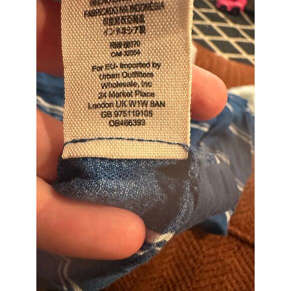 Free People Revolve size Medium Sleepy Time Striped Boxy Flowy Fit Blouse Top - Picture 9 of 9